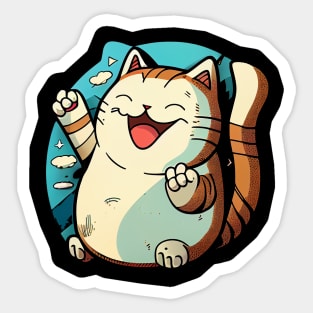 Happy cat #cat #kitty Sticker